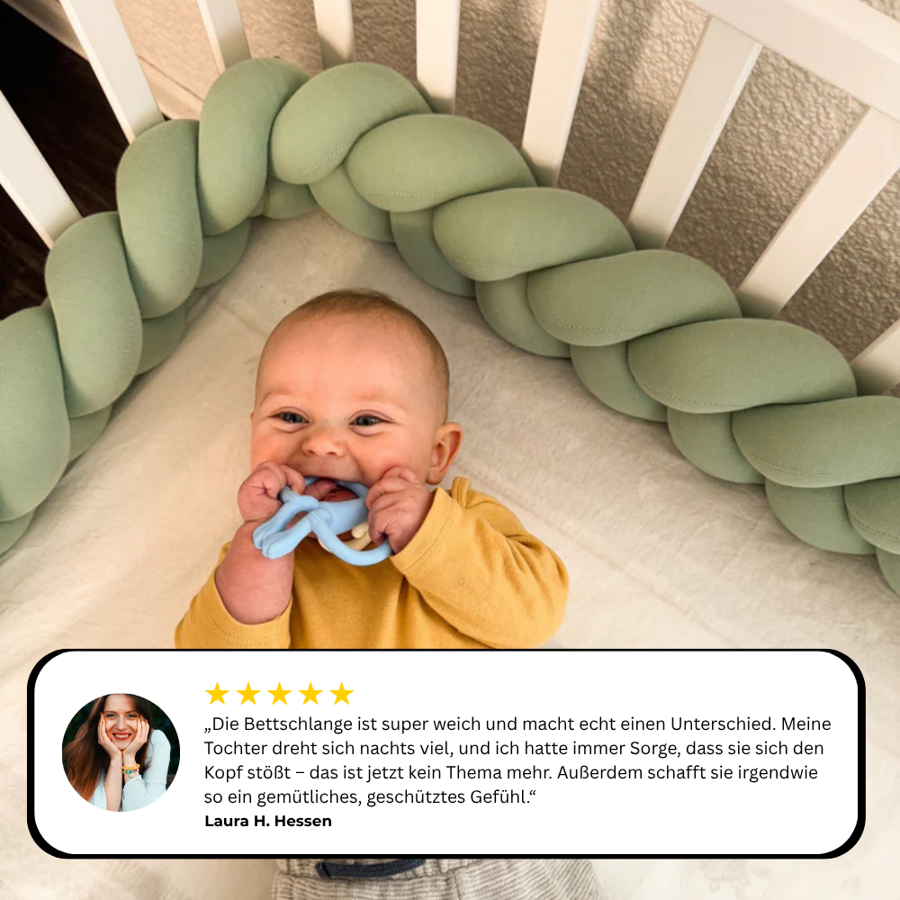 Baby Bumper™ - Handgeflochtene Bettschlangen