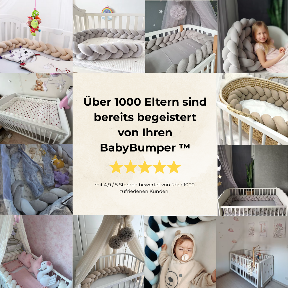 Baby Bumper™ - Handgeflochtene Bettschlangen