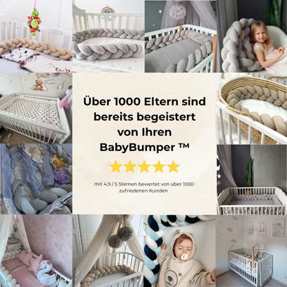 Baby Bumper™ - Handgeflochtene Bettschlangen