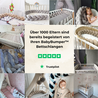 Baby Bumper™ - Handgeflochtene Bettschlangen