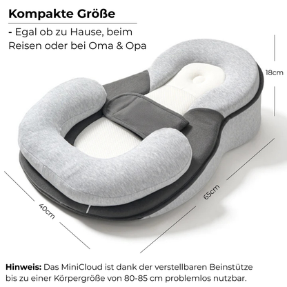 MiniCloud™ - Das Babynest, dass dir das Ablegen erleichtert