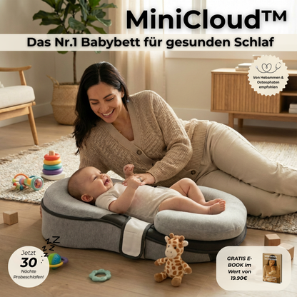 MiniCloud™ - Das Nr.1 Babybett für gesunden Schlaf