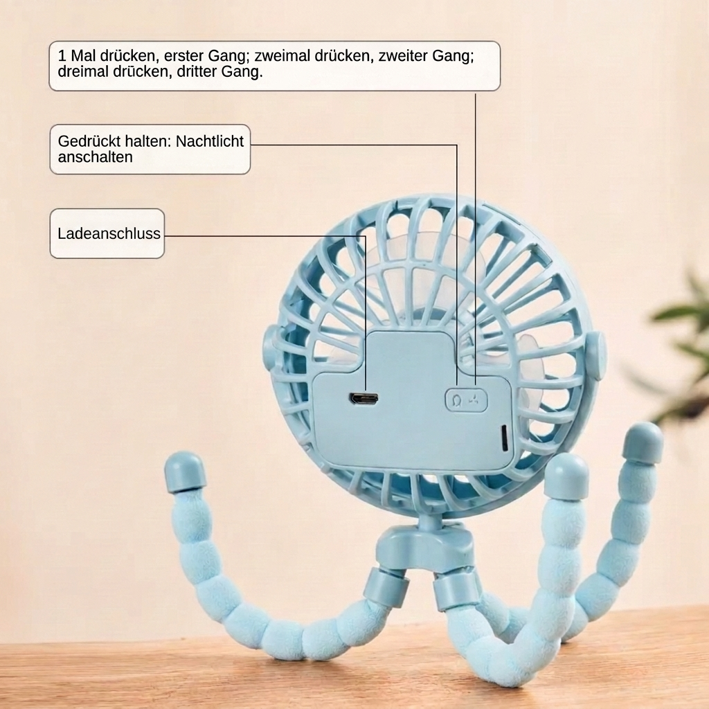 Kinderwagen Clip-Ventilator