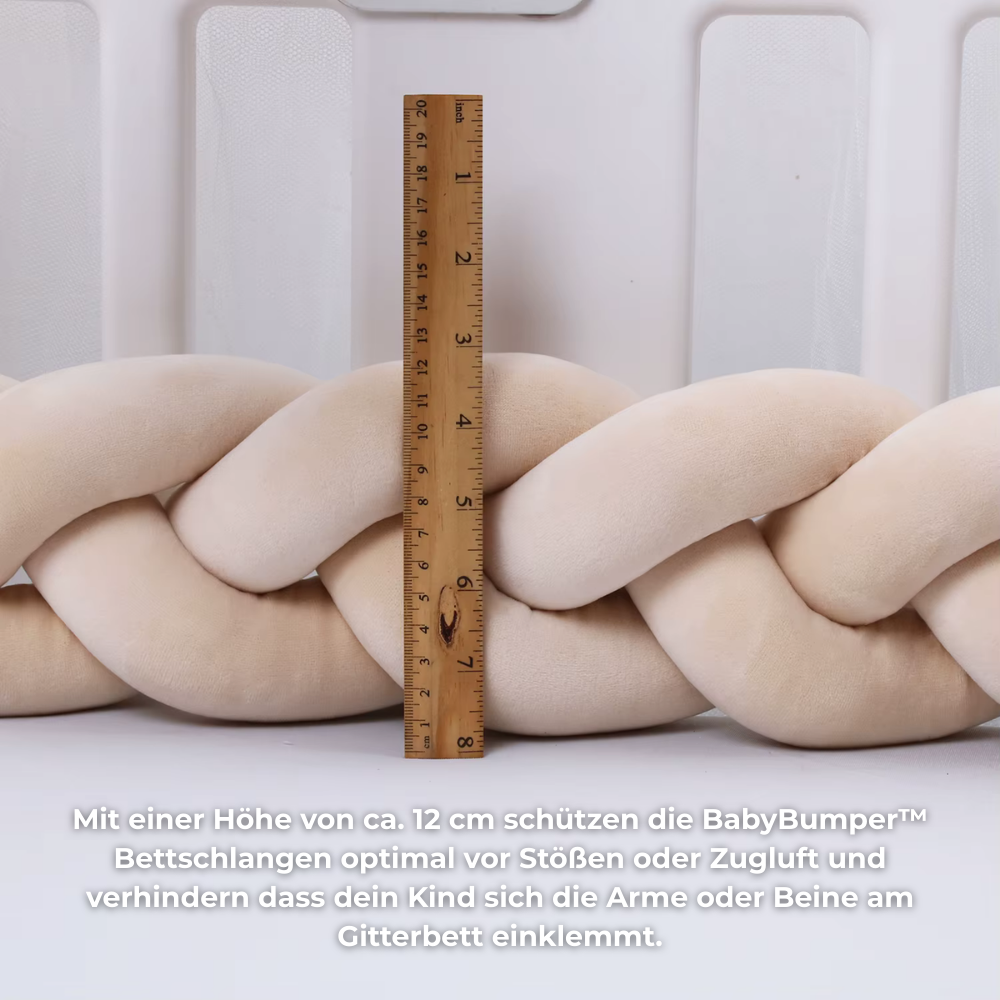 Baby Bumper™ - Handgeflochtene Bettschlangen