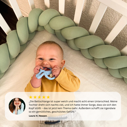 Baby Bumper™ - Handgeflochtene Bettschlangen