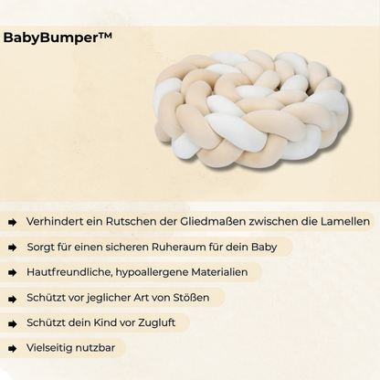 Baby Bumper™ - Handgeflochtene Bettschlangen